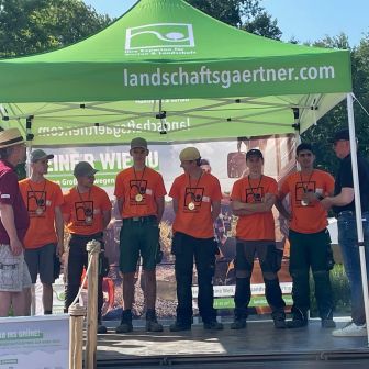 Landschaftsgärtner-Cup Nord 2. Platz Juni 2023 - Siegerehrung